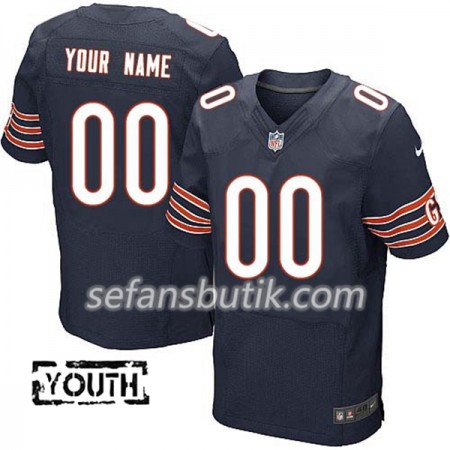 Chicago Bears Tröjor Custom Navy - Barn
